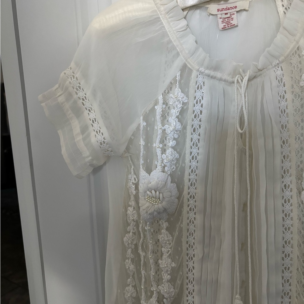 NWOT. Sundance sheer blouse.
